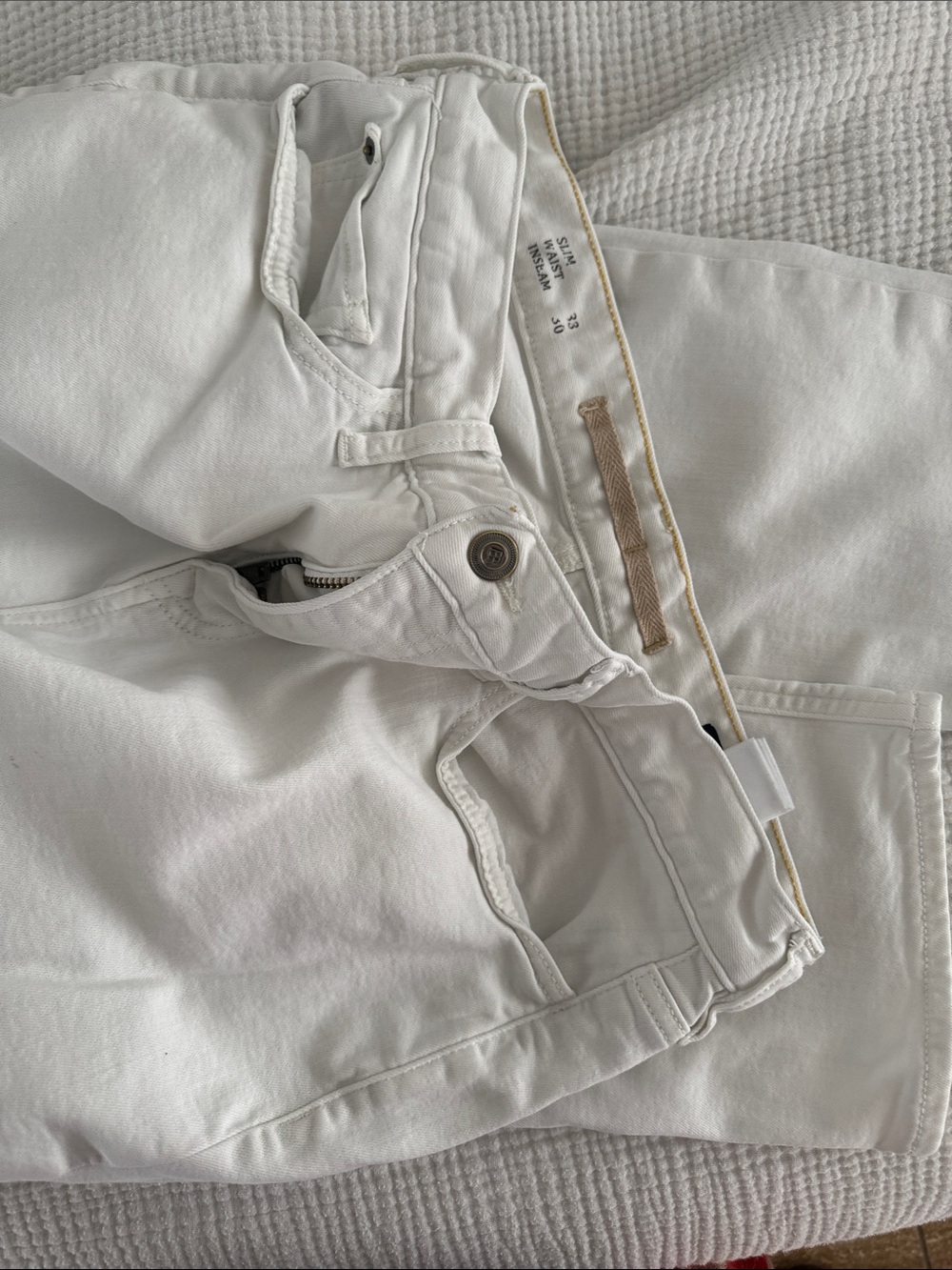 Banana Republic White Slim Waist Men’s Pants - Picture 8 of 8